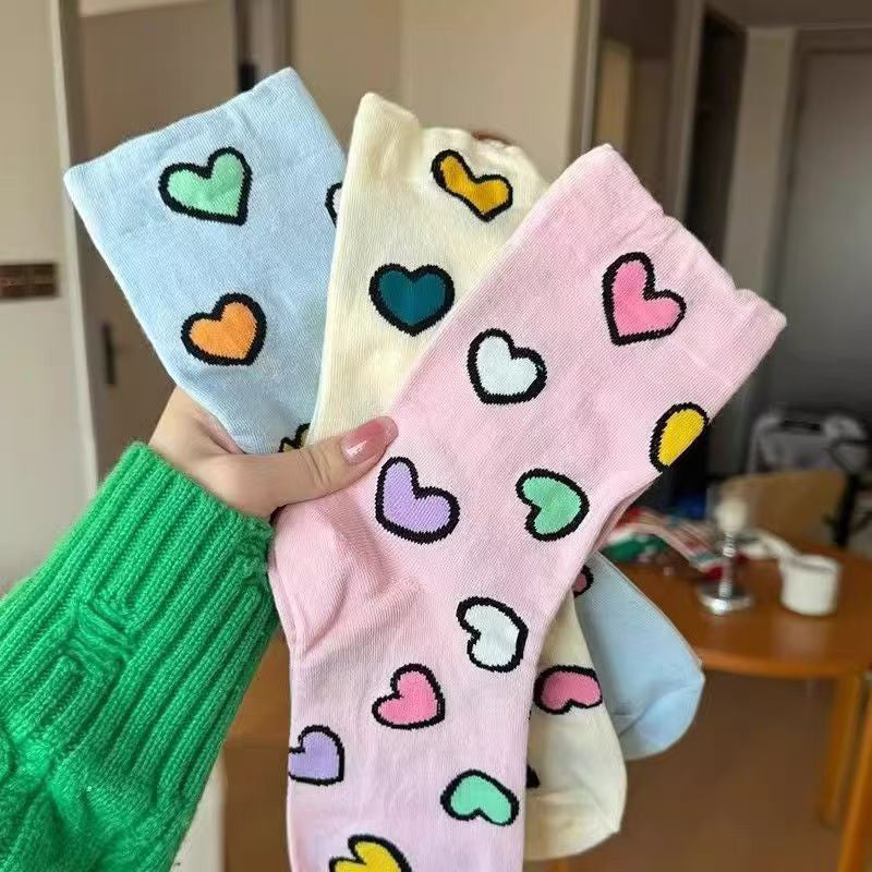 Sockor Med Hjärtmönster