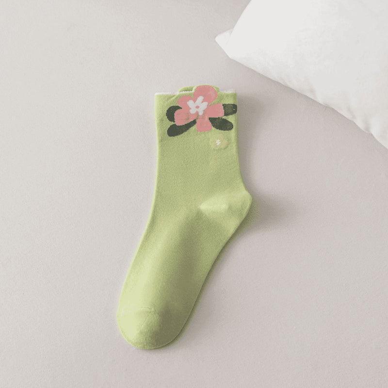 Avslappnade Blommiga Strumpor