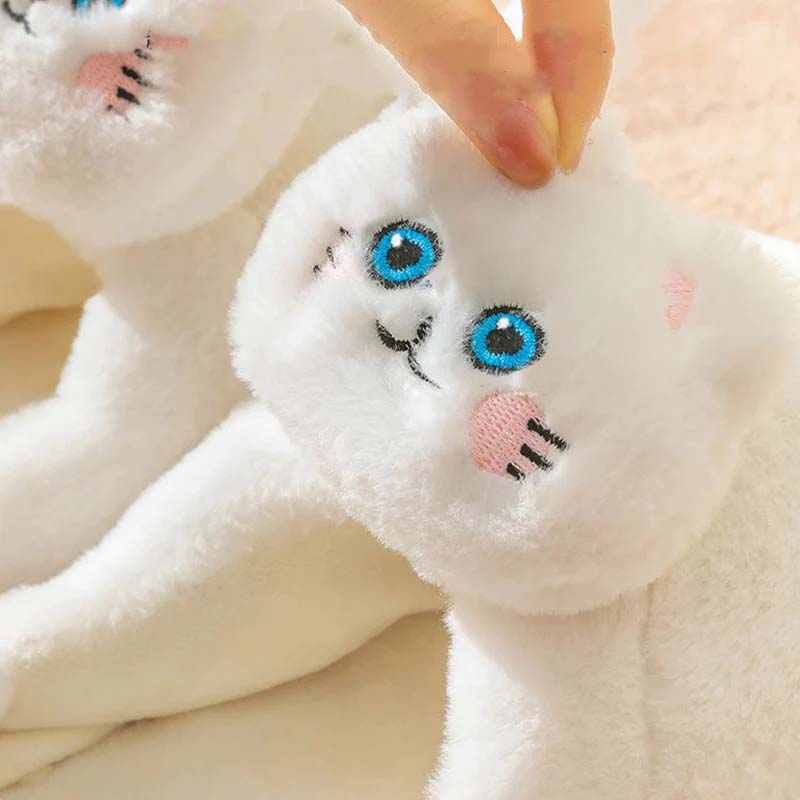 Tecknad Katt Plysch Tofflor