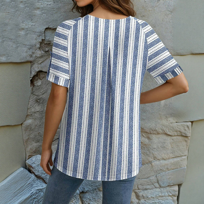 Casual Randig Blus