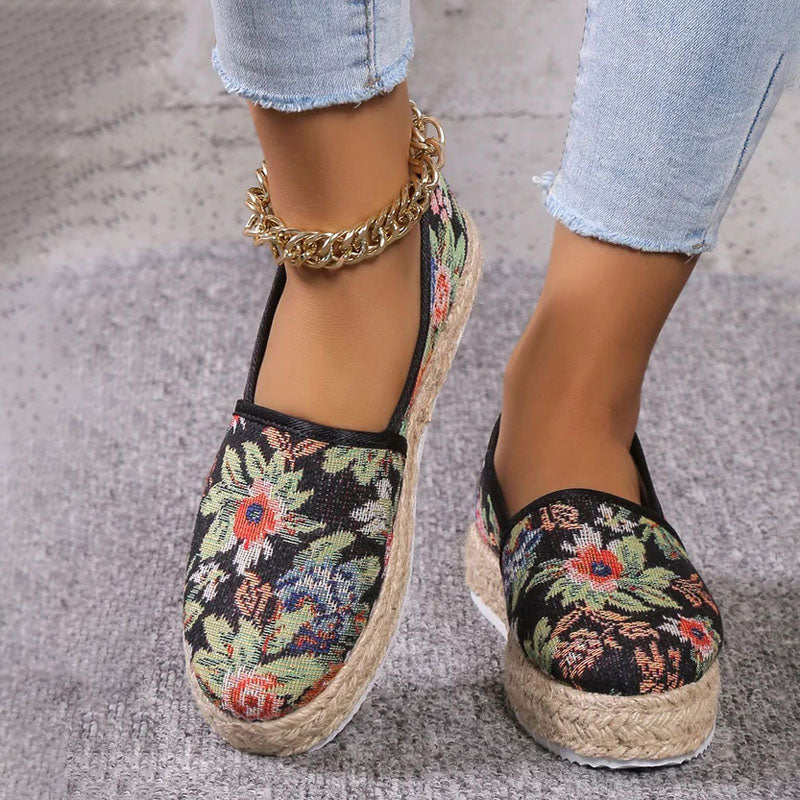 Vintage Plattformade Slip-On Skor