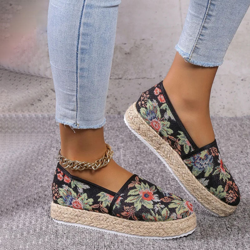 Vintage Plattformade Slip-On Skor