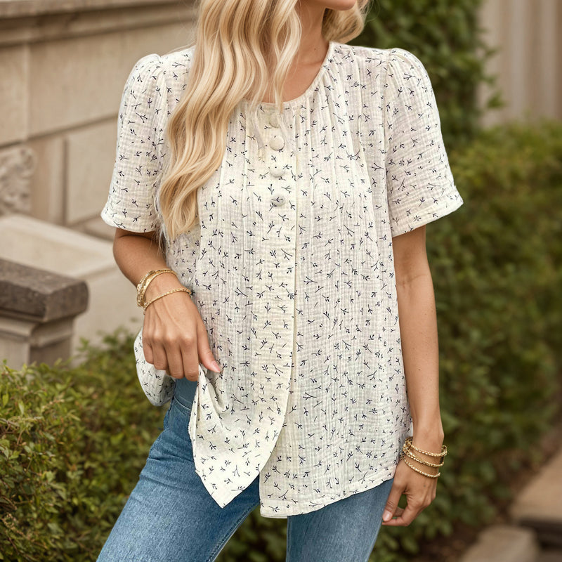 Elegant Avslappnad Blus