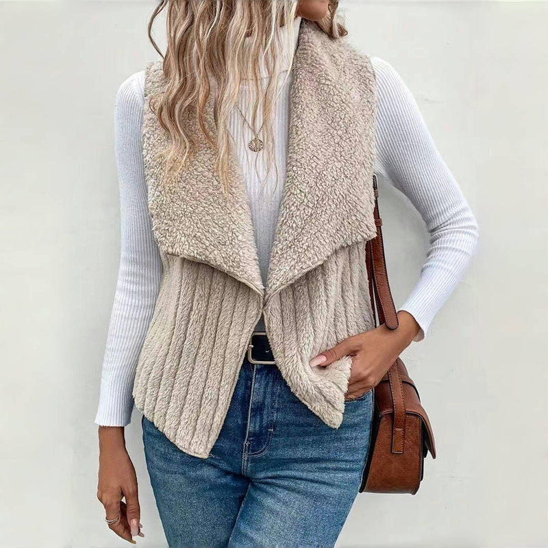 Enfärgad Avslappnad Cardigan