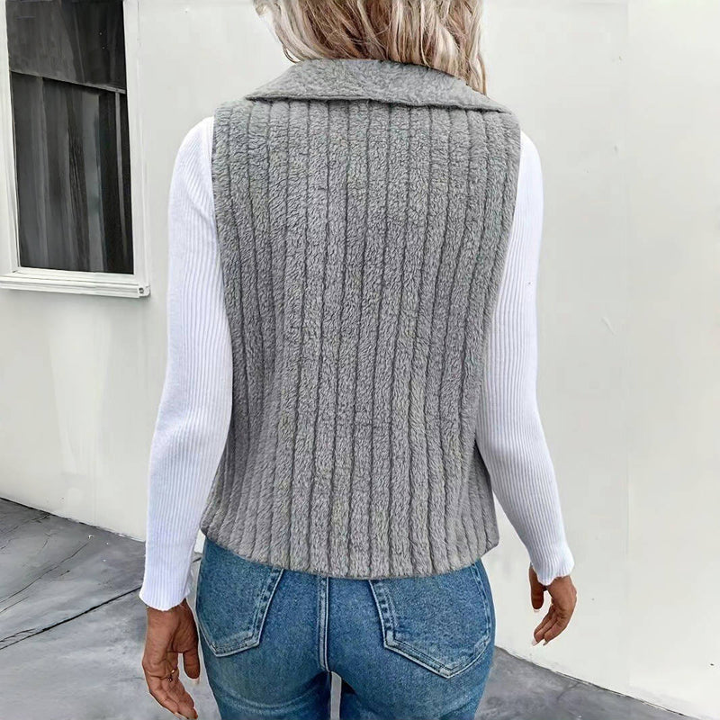 Enfärgad Avslappnad Cardigan