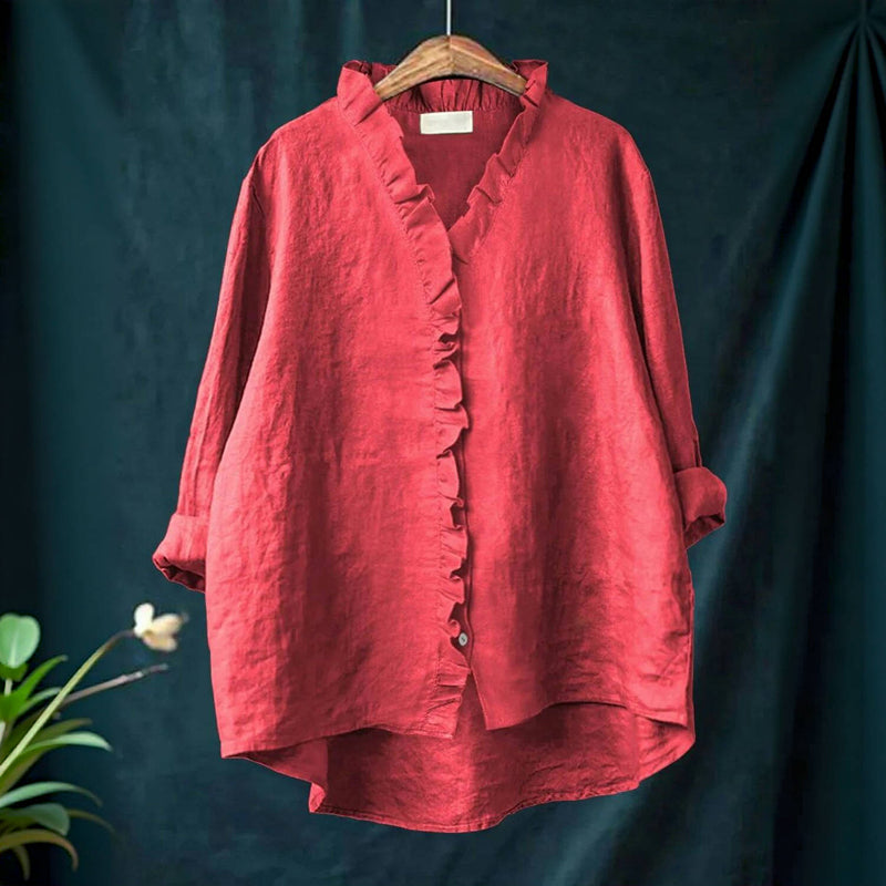 Casual Enfärgad Blus