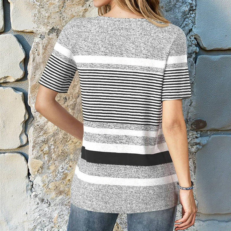 Casual Randig Blus