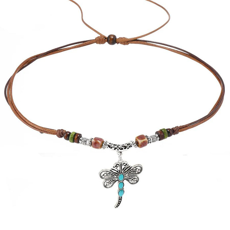 Vintage Bohemiskt Hänge Halsband